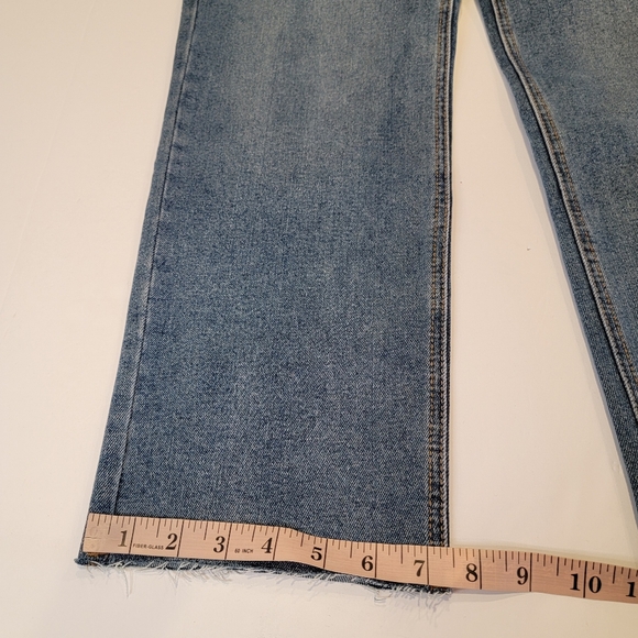 Dex High Rise Zoe Straight Crop Jean Size 27 Light Petrol Wash NEW! - Picture 5 of 16